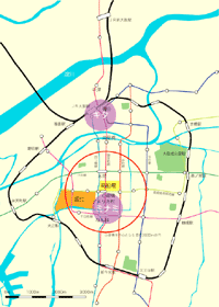大阪中心部地図
